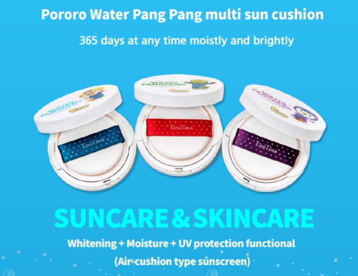 TiniTina Pororo water_pangpang Sun Cushion Skin Care